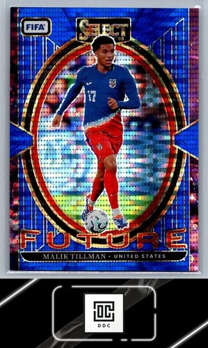 Malik Tillman 2024 Panini Select FIFA Blue Pulsar