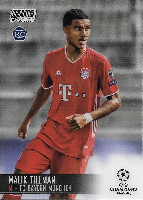Malik Tillman 2020 Topps Stadium Club Chrome UEFA 3