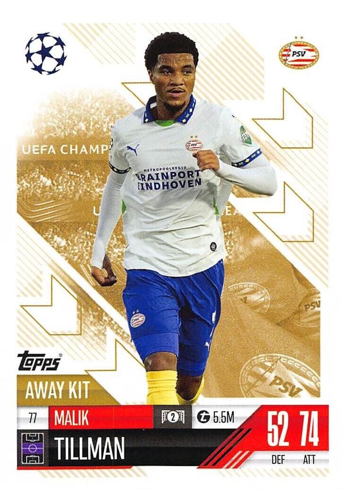 Malik Tillman 2024 Topps Match Attax UEFA Club Competitions Extra