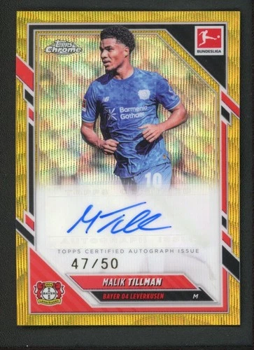Malix Tillman 2026 Topps Chrome Gold Wave /50