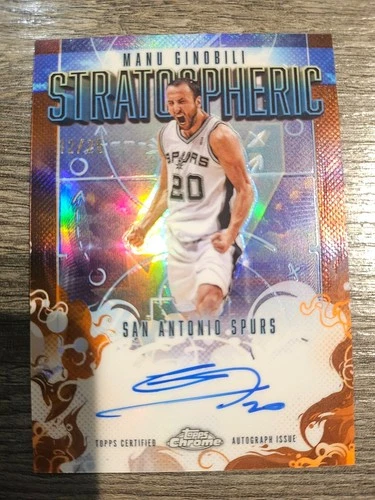 Manu Ginobili 2025 Topps Chrome Orange /25
