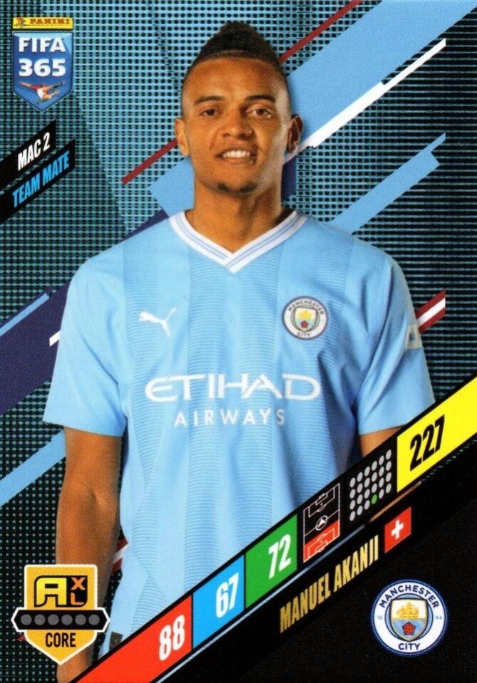 Manuel Akanji 2024 Panini Adrenalyn XL FIFA 365