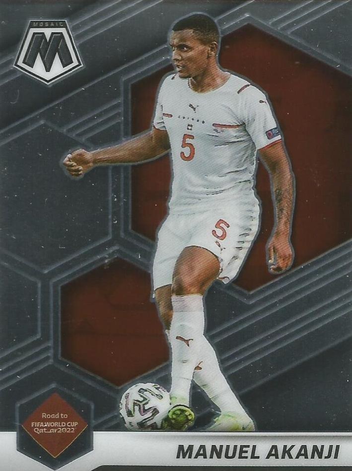 Manuel Akanji 2021 Panini Mosaic Road to FIFA World Cup