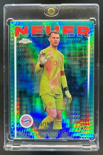 Manuel Neuer 2024 Topps Chrome Aqua Prism Refractor /199
