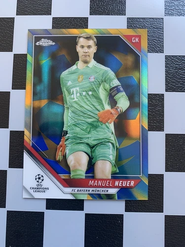 Manuel Neuer 2021 Topps Chrome Blue Gold Starball /75