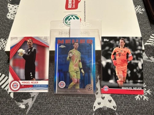 Manuel Neuer 2024 Topps Chrome Blue Refractor /150