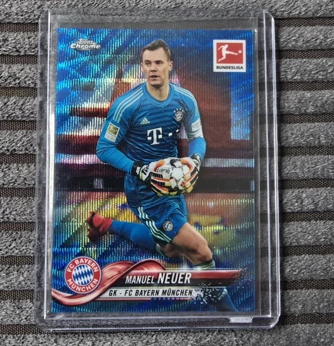 Manuel Neuer 2019 Topps Chrome Blue Wave /99