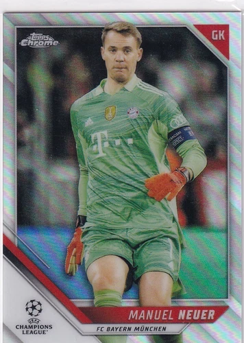 Manuel Neuer 2021 Topps Chrome Champions League Silver Refractor