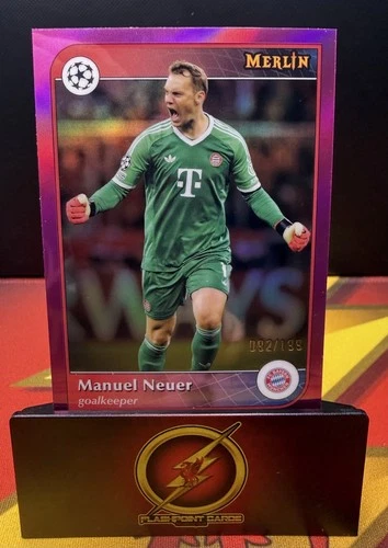 Manuel Neuer 2024 Topps Chrome Merlin Pink Shimmer /199