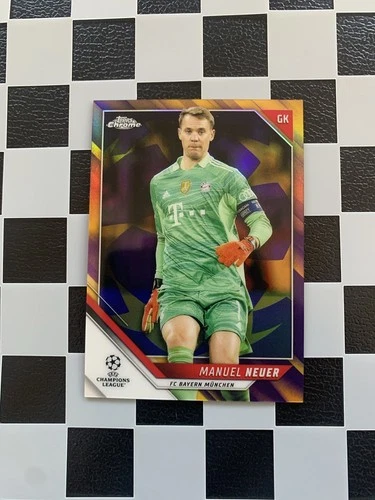 Manuel Neuer 2021 Topps Chrome Purple Gold