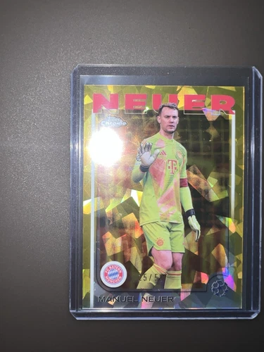 Manuel Neuer 2024 Topps Chrome Sapphire Gold Refractor /50