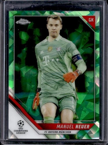 Manuel Neuer 2021 Topps Chrome Sapphire Green Refractor /75