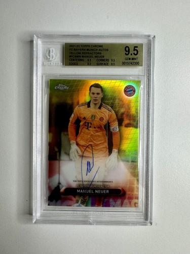 Manuel Neuer 2021 Topps Chrome Yellow Refractor /20