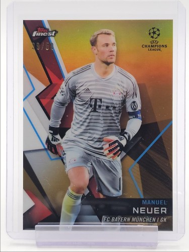 Manuel Neuer 2018 Topps Finest Gold /50