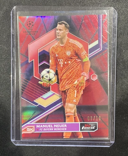 Manuel Neuer 2022 Topps Finest Red Refractor /10