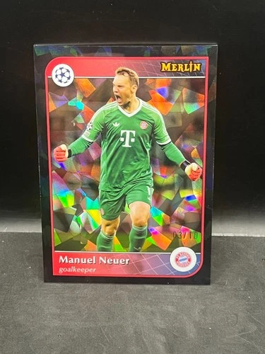 Manuel Neuer 2025 Topps Merlin Chrome Black Ice /10