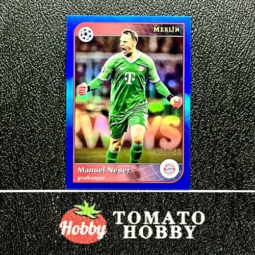 Manuel Neuer 2024 Topps Merlin Chrome Blue Refractor /150