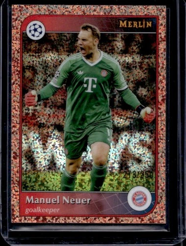 Manuel Neuer 2024 Topps Merlin Chrome Gold Pink Refractor /250