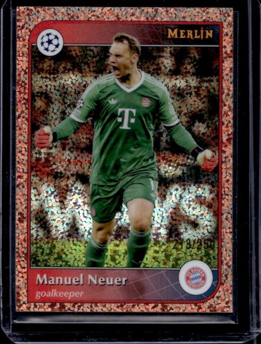 Manuel Neuer 2024 Topps Merlin Chrome Rose Gold Speckle Refractor /250