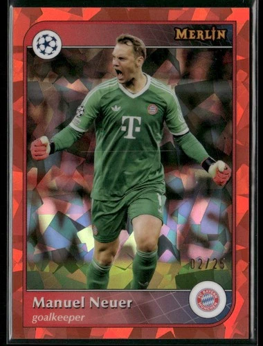 Manuel Neuer 2024 Panini Merlin UEFA Club Competitions Orange Atomic /25