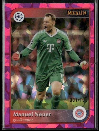Manuel Neuer 2024 Panini Merlin UEFA Club Competitions Pink Atomic /199