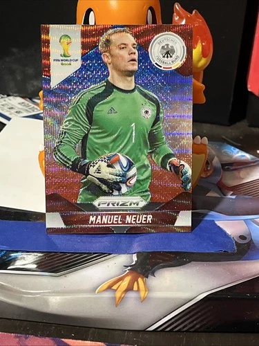 Manuel Neuer 2014 Panini Prizm World Cup Blue Red Wave Prizm