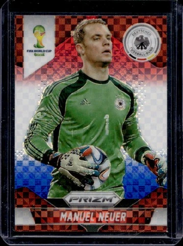 Manuel Neuer 2014 Panini Prizm World Cup Red, White Blue Power Plaid #83
