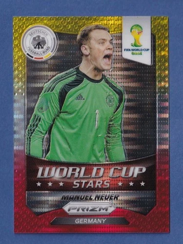 Manuel Neuer 2014 Panini Prizm Yellow & Red Pulsar