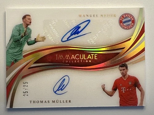 Manuel Neuer / Thomas Muller 2020 Panini Immaculate /25