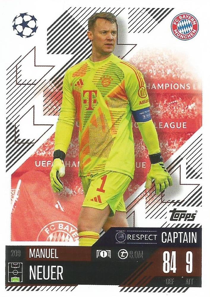 Manuel Neuer 2024 Topps Match Attax UEFA Club Competitions