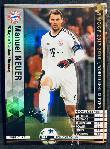 Manuel Neuer 2017 Panini WCCF World Best Eleven Refractor