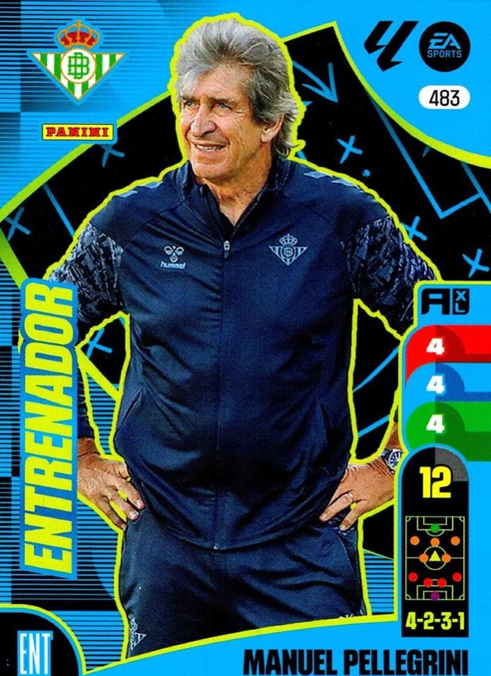 Manuel Pellegrini 2024 Panini Adrenalyn XL La Liga