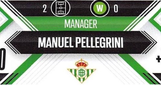 Manuel Pellegrini 2024 Topps Match Attax UEFA Club Competitions Extra
