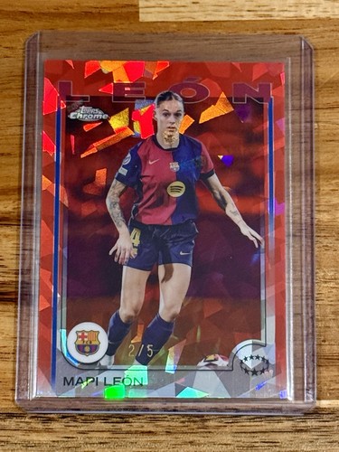 Mapi Leon 2024 Topps Chrome Sapphire UWCL Red Sapphire /5