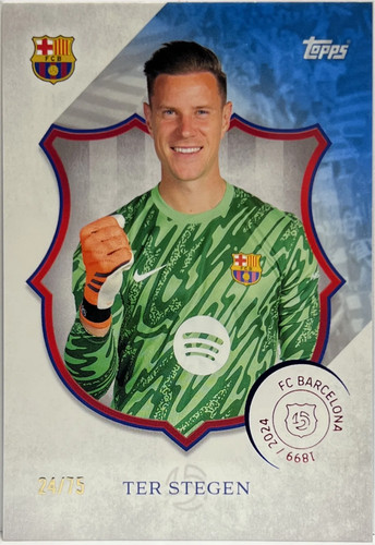 Marc-André ter Stegen 2024 Topps Barcelona 125 Blue /75