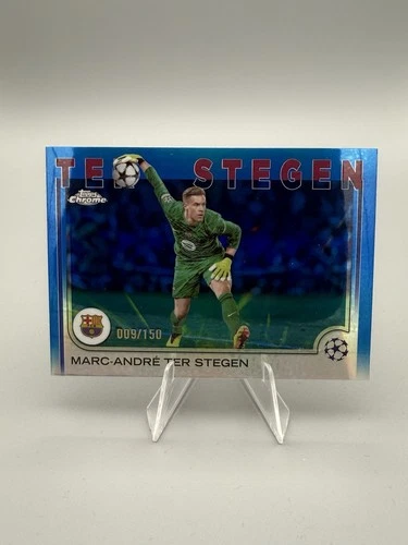 Marc-André ter Stegen 2024 Topps Chrome Blue Refractor /150
