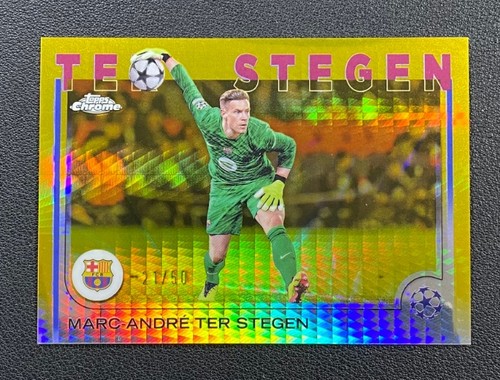 Marc-André ter Stegen 2024 Topps Chrome Gold Prism Refractor /50