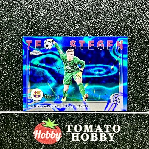 Marc-André ter Stegen 2024 Topps Chrome UEFA Blue Lava Refractor /150