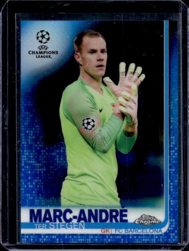 Marc-André ter Stegen 2018 Topps Chrome UEFA Blue Refractor /150