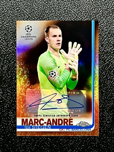 Marc-André ter Stegen 2018 Topps Chrome UEFA Orange Refractor /25