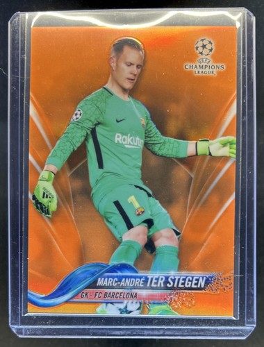 Marc-André ter Stegen 2017 Topps Chrome UEFA Orange Refractor /25