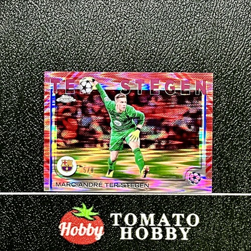Marc-André ter Stegen 2024 Topps Chrome UEFA Red Hongbao Refractor /8
