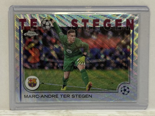 Marc-André ter Stegen 2024 Topps Chrome UEFA Speckle Refractor