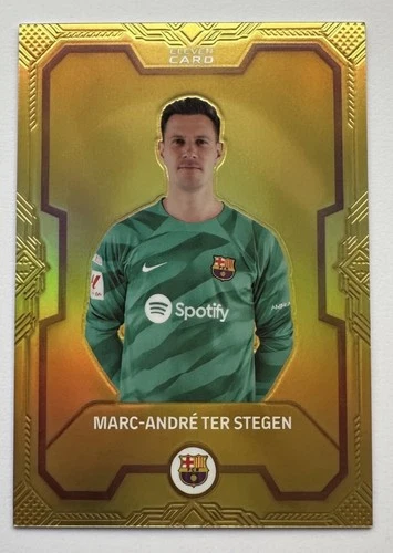 Marc-André ter Stegen 2023 Panini Elevencard Gold Refractor /10