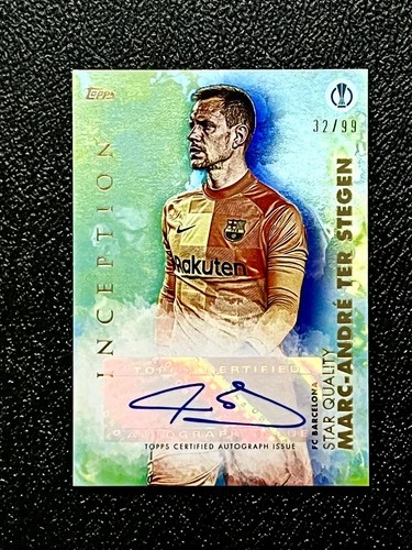 Marc-André ter Stegen 2022 Topps Inception Aqua Refractor /99