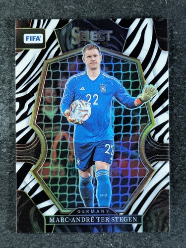 Marc-André ter Stegen 2022 Panini Select FIFA Zebra Prizm /25