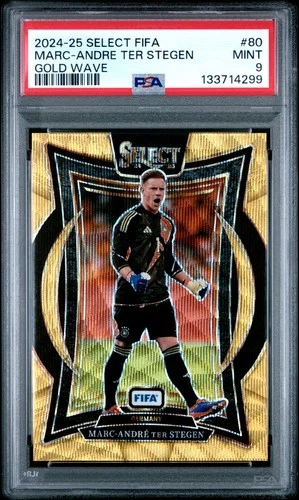 Marc-André ter Stegen 2024 Panini Select Gold Wave 1/10