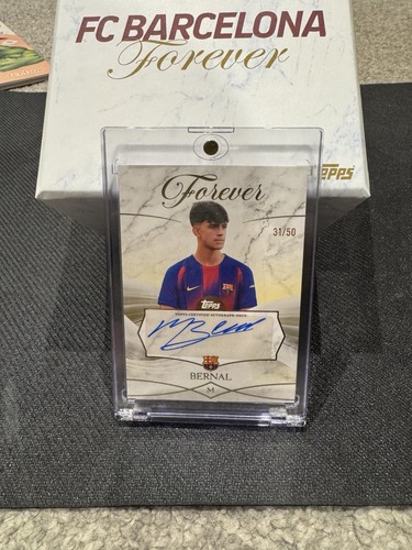 Marc Bernal 2025 Topps Barcelona Forever Gold Refractor /50