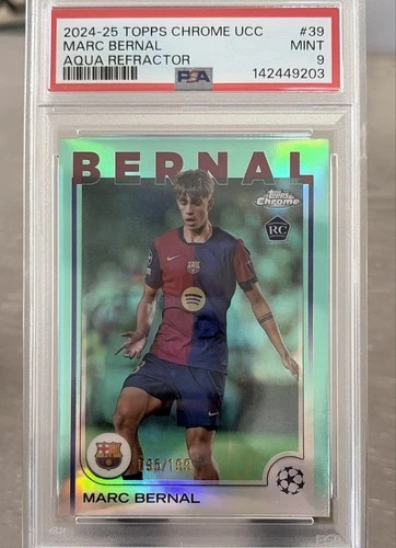 Marc Bernal 2024 Topps Chrome Aqua Refractor