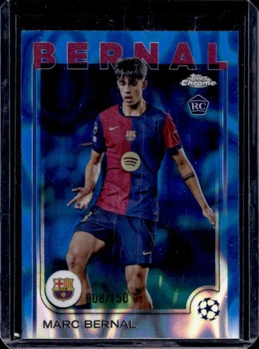 Marc Bernal 2024 Topps Chrome UEFA Blue Lava Refractor /150